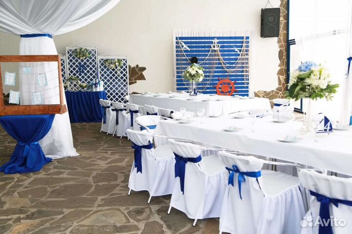 Чехлы на стулья и скатерти