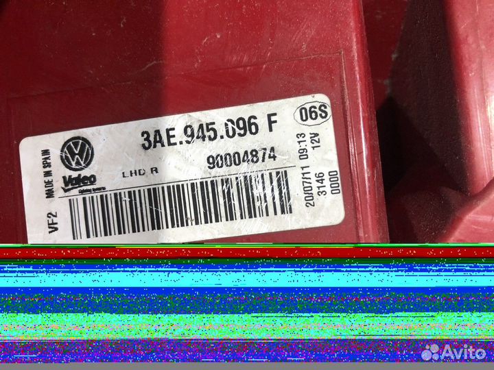 Фонарь задний правый наружный (Volkswagen Passat)