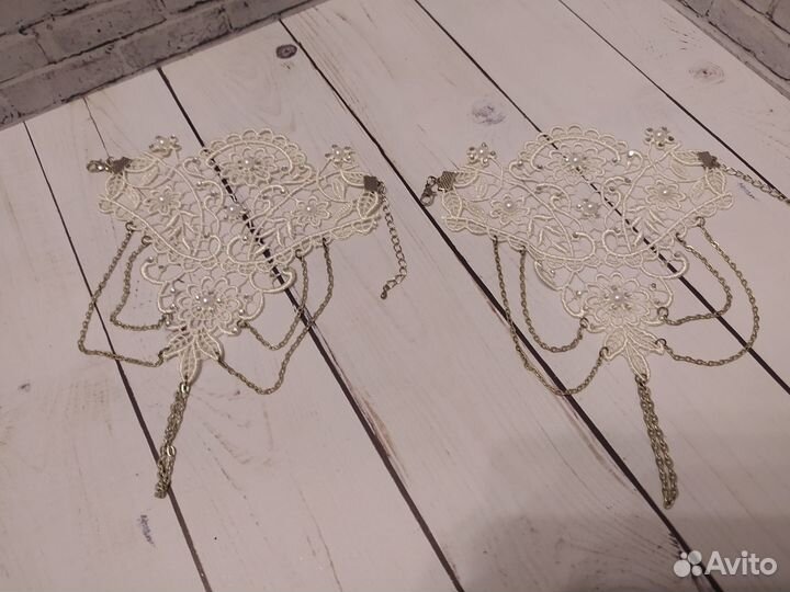 Перчатки кружевные/ митенки