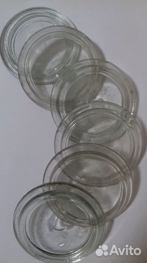 Крышки стеклянные для банок