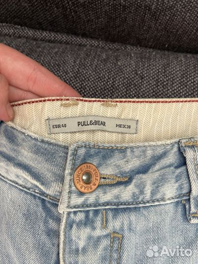 Шорты джинсовые pull and bear