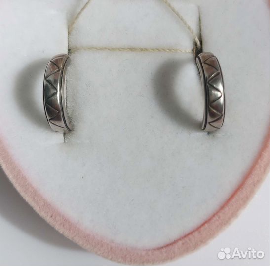 Серебряные серьги пусеты новые