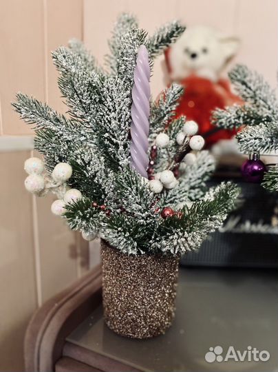 Новогодняя композиция на стол