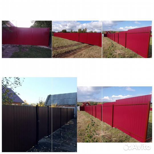 Ворота из профнастила