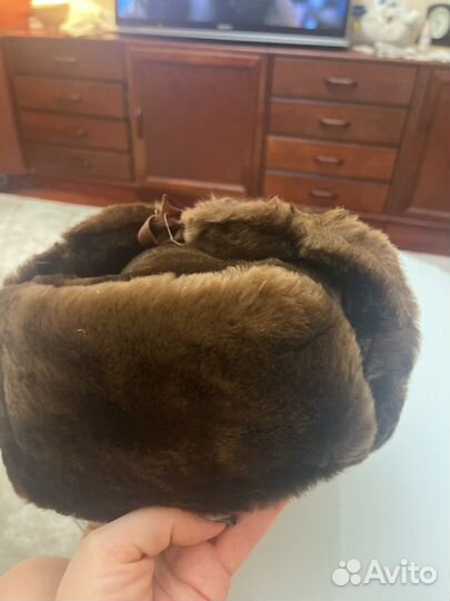 Мужская шапка СССР овчина