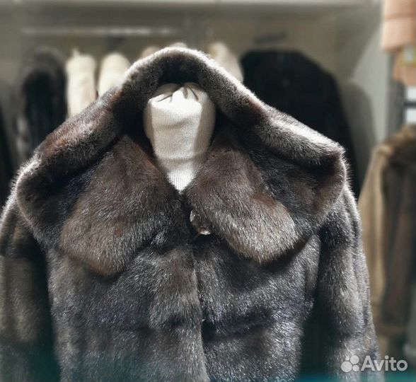 Шуба норковая с капюшоном 54 56 размер