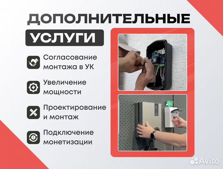 Зарядная станция для электромобилей 11/22 кВт Gbt