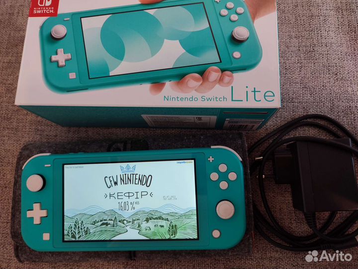 Nintendo switch lite прошитая, sd 128