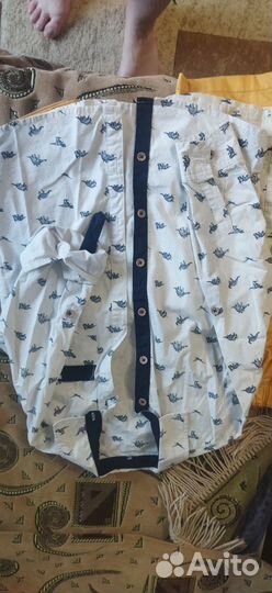 Рубашка для мальчика с динозаврами