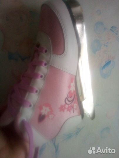 Коньки двухполозные на девочку на 32-33-34-35 рр