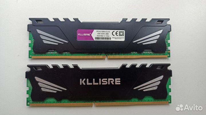 Оперативная память kllisre 2x8gb ddr4 2666mhz