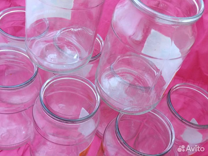 Банка стеклянная литровая Банки 1л под закатку