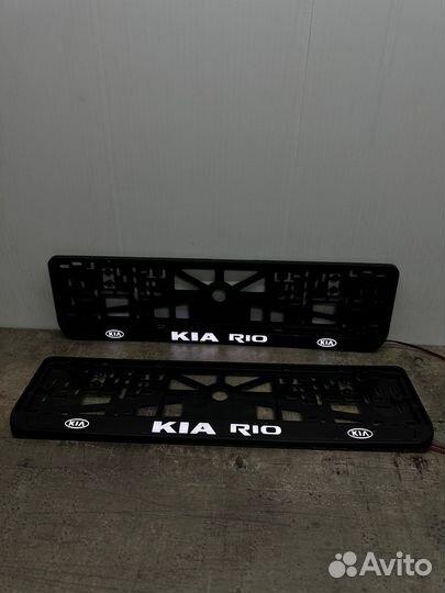 Рамка номерного знака лед подсветка