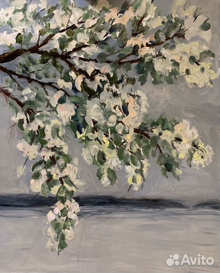 Картина,Яблоня над Камой