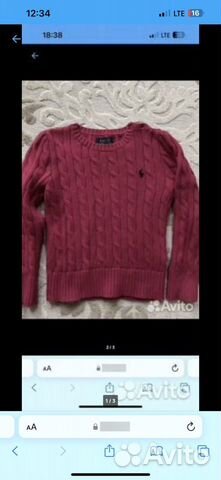 Polo ralph lauren свитер 4 t