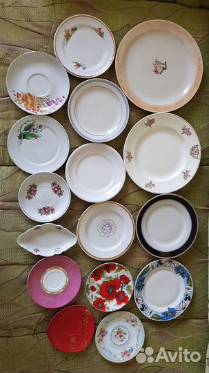 Тарелки и блюдца СССР:вербилки,лфз, буди, дулево,б
