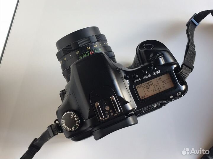 Canon 30d + battery grip + helios-44m + адаптер