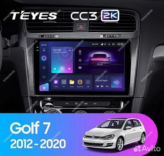 Штатная магнитола Teyes CC3 2K 6/128 Volkswagen Go