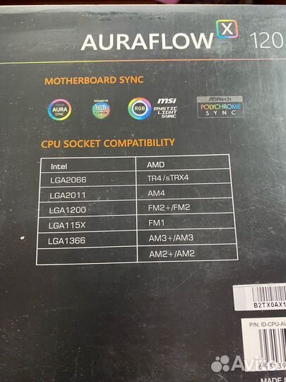 Новая сжо ID-Cooling auraflow X 120