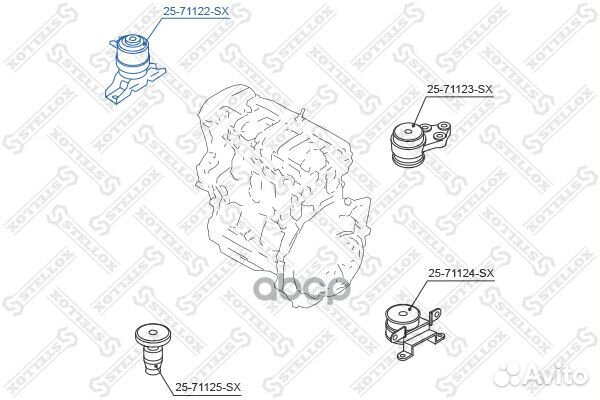 Подушка двс правая Mazda Tribute CP 2.0-3.0 01