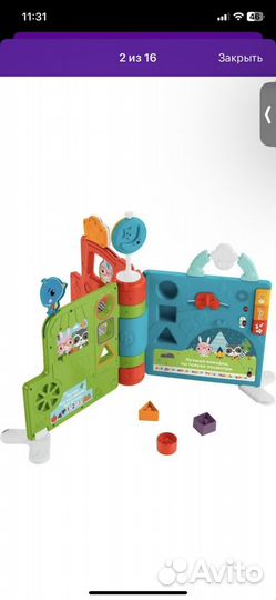 Бизиборд/ развивающая книга fisher-price