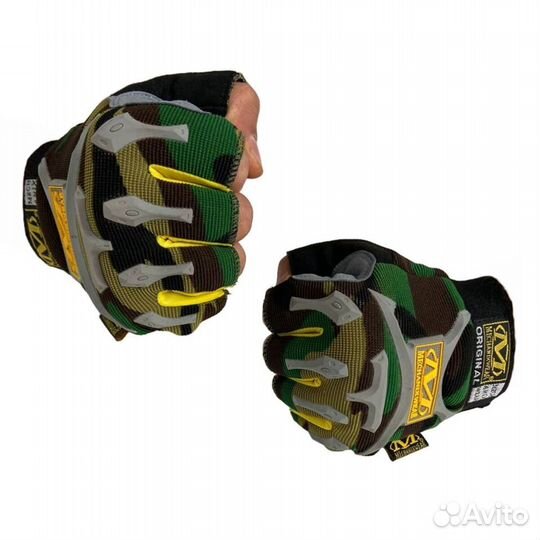 Перчатки беспалые mechanix original камуфляж