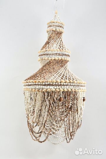 Светильник из ракушек в стиле Бохо