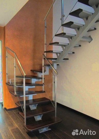 Обшивка ступеней Ясенем