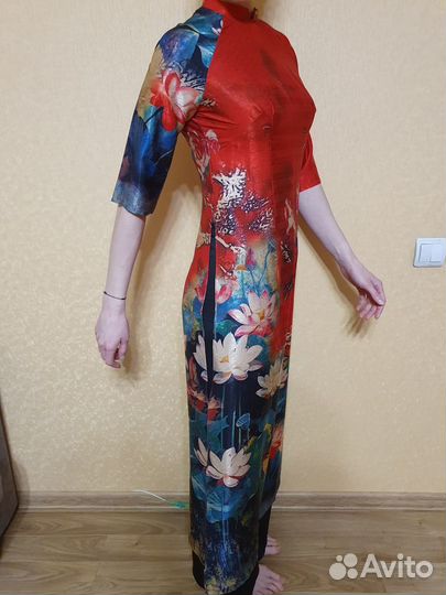 Костюм (платье+штаны) вьетнамский
