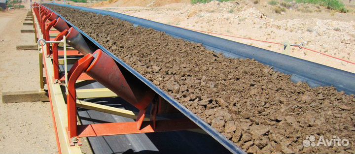 Ленточный конвейер желобчатый