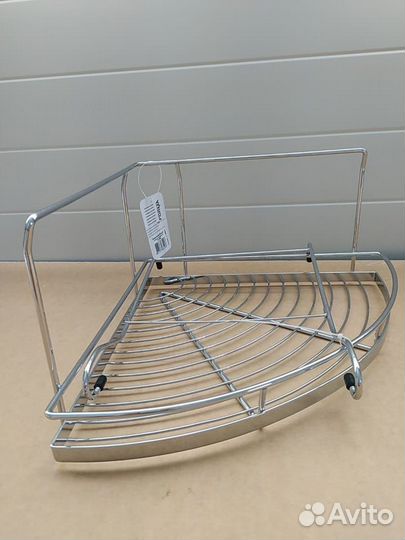 Кухонная полка угловая на рейлинг