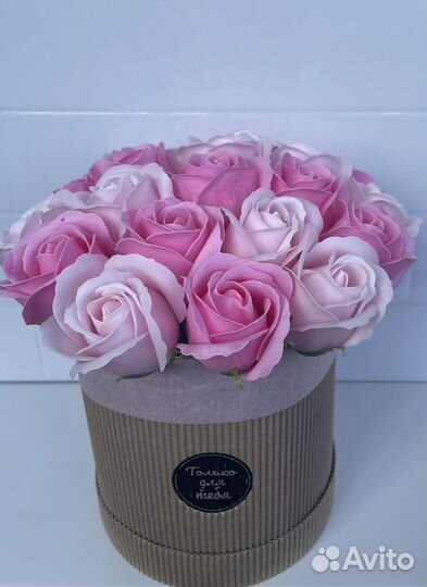 Букет из мыльных роз, подарок маме, девушке