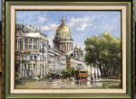 Картина вид Санкт-Петербурга х-масло (пейзаж)
