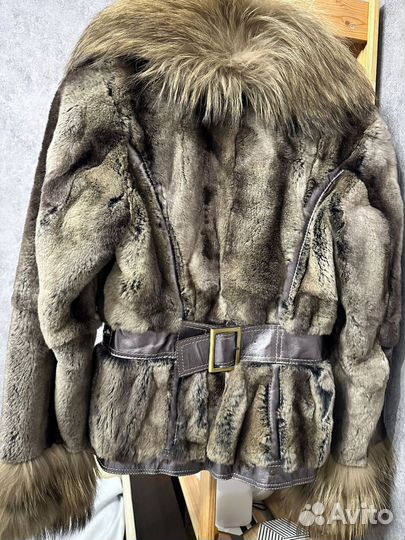 Шуба женская натуральная из кролика