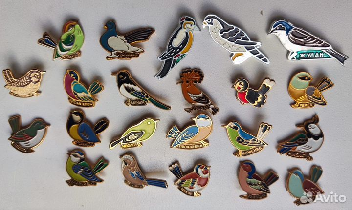 Значки птицы
