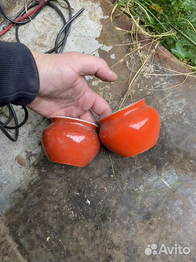 Фарфоровые горшочки Вербилки 2шт, 40-е года