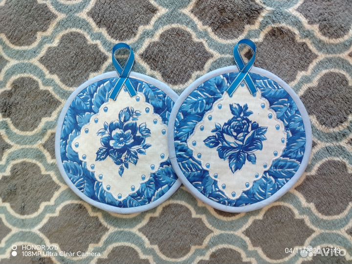 Прихватки для кухни (ватиновые)