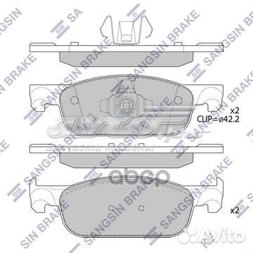 Колодки торм.дисковые Hi-Q sp4054 Sangsin brake