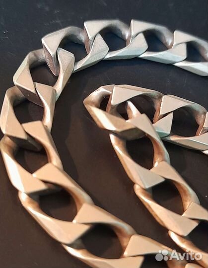 Цепочка серебро 925 мужская, крупная