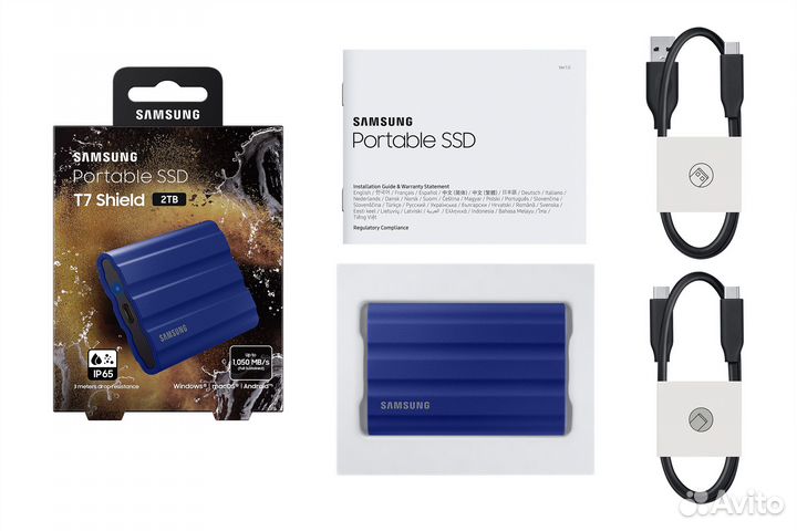 SSD Samsung T7 Shield 2TB Внешний USB 3.2 Gen 2