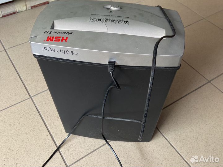 Уничтожитель бумаг (только корзина)