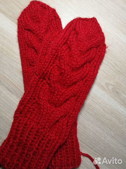 Комплект шапка, снуд и варежки