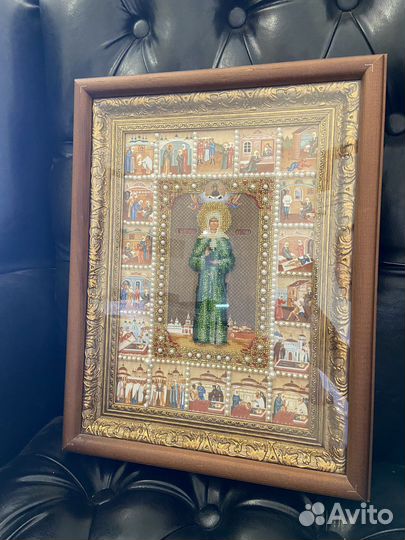 Икона вышитая бисером