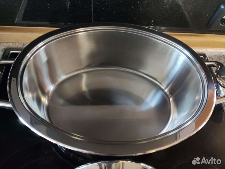 Кастрюля из нержавейки утятница Zepter