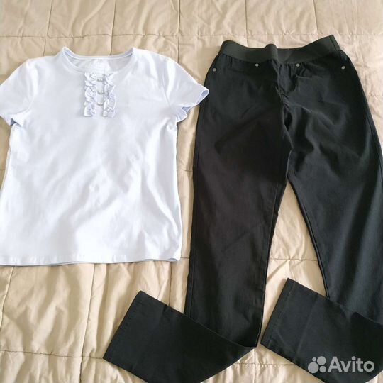 Штаны брюки школьные XS для девочки чёрные