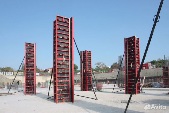 Аренда опалубки стен, колонн и перекрытий