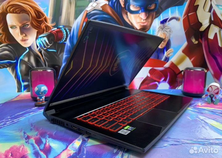 Игровой ноутбук MSI/ Intel Core/ RTX3050/ SSD/16Gb