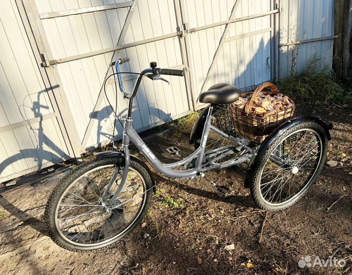 Велосипед трехколесный взрослый, грузовой