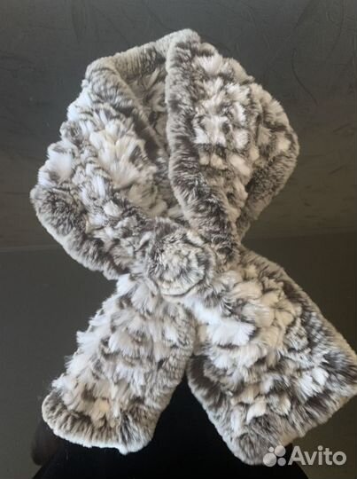 Шарф натуральный мех, кролик