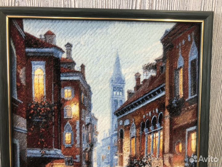 Картина вышивка крестом Ночная Венеция